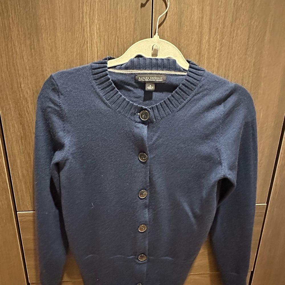 Banana Republic Deep Blue Cardigan